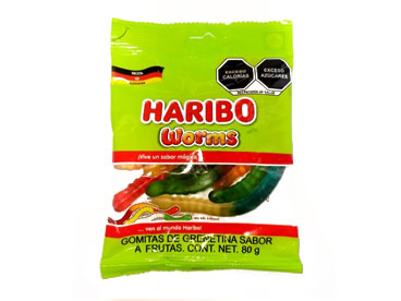 Haribo Gomitas Gusanos 80g
