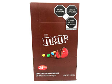 M&M's Chocolate Display 24 Pack 43.8G