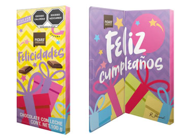 PICARD Chocolate con leche Cumpleaños 100g