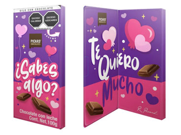 PICARD Chocolate con leche Te Quiero 100g