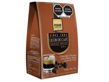 PICARD Pirámide Chocolate Amargo con Licor de Café 70g