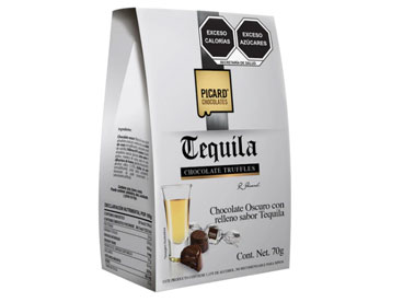 PICARD Pirámide Chocolate Amargo con Licor de Tequila 70g