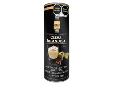 PICARD Tubo Chocolate Amargo con Licor de Crema Irlandesa 180g
