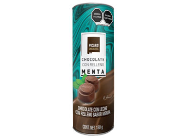 PICARD Tubo Chocolate con Leche con Relleno Sabor Menta 180g