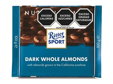 Ritter Sport Chocolate Amargo con Almendras 100g
