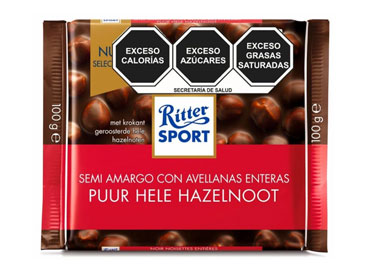 Ritter Sport Chocolate Amargo con Avellana Entera 100g 