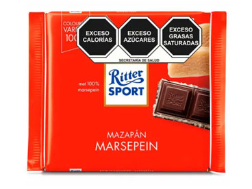 RITTER SPORT Chocolate Amargo con Mazapan 100g