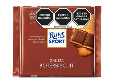 Ritter Sport Choco/Leche Galletas 100g