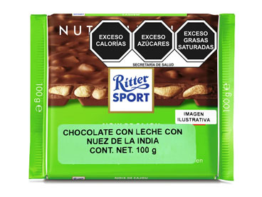 RITTER SPORT Chocolate con Nuez de la India 100g