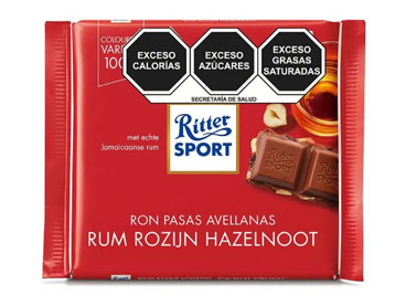 Ritter Sport Choco/Ron Pasas 100g