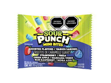 SOUR PUNCH Mini Bites Sabores Surtidos 56g