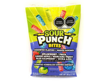 SOUR PUNCH Bites Sabores Surtidos 105g
