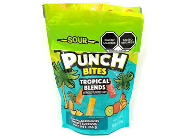 SOUR PUNCH Bites Sabores Tropicales 255g