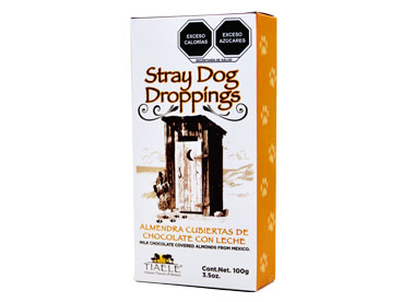 Tiaele Stray Dog Droppings Almendra Cub/Choco c/leche 100g
