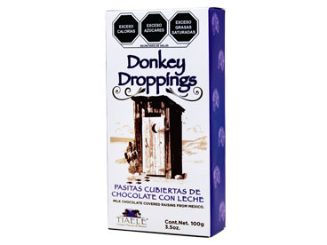 Tiaele Donkey Droppings Pasa Cub/Choco c/leche 100g